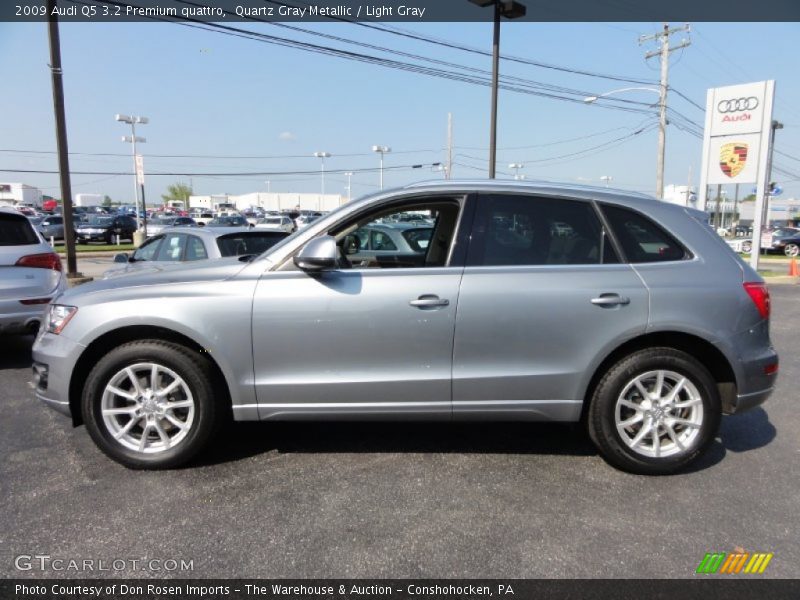 Quartz Gray Metallic / Light Gray 2009 Audi Q5 3.2 Premium quattro