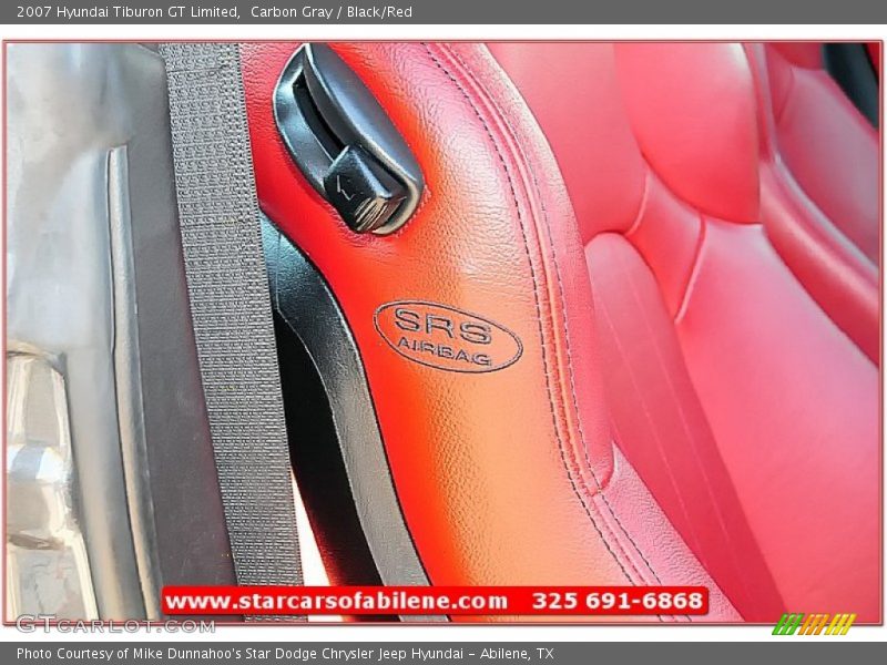 Carbon Gray / Black/Red 2007 Hyundai Tiburon GT Limited