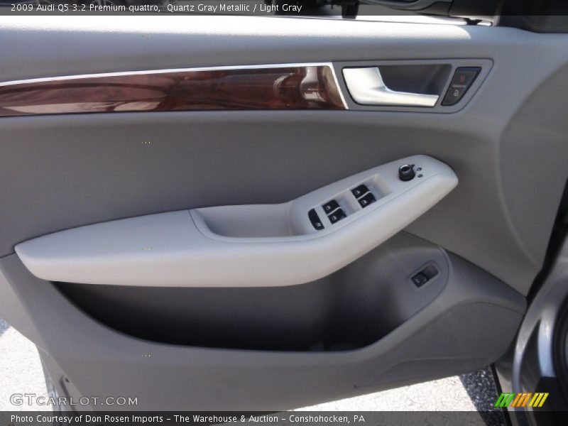 Quartz Gray Metallic / Light Gray 2009 Audi Q5 3.2 Premium quattro