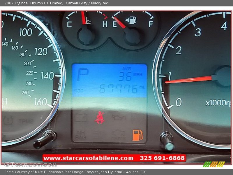 Carbon Gray / Black/Red 2007 Hyundai Tiburon GT Limited