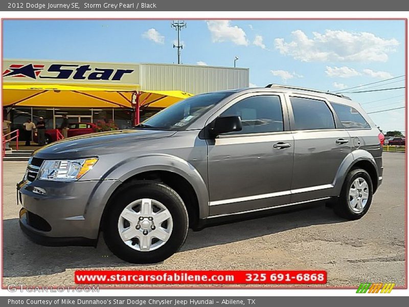 Storm Grey Pearl / Black 2012 Dodge Journey SE
