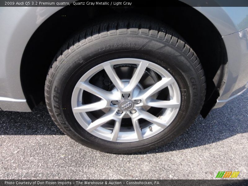 Quartz Gray Metallic / Light Gray 2009 Audi Q5 3.2 Premium quattro