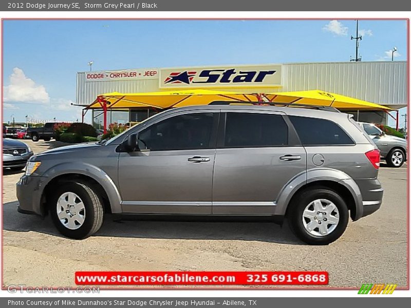 Storm Grey Pearl / Black 2012 Dodge Journey SE