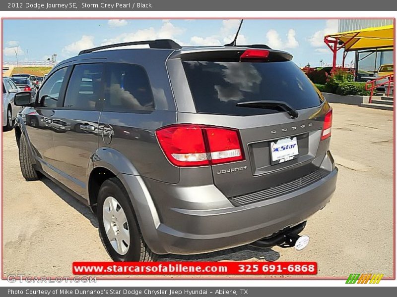 Storm Grey Pearl / Black 2012 Dodge Journey SE