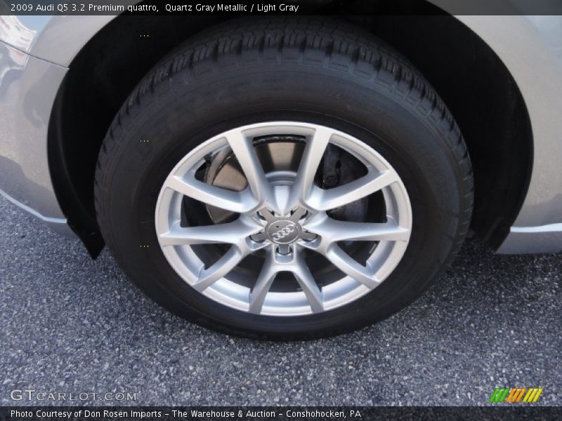 Quartz Gray Metallic / Light Gray 2009 Audi Q5 3.2 Premium quattro