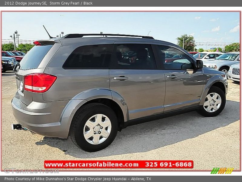 Storm Grey Pearl / Black 2012 Dodge Journey SE