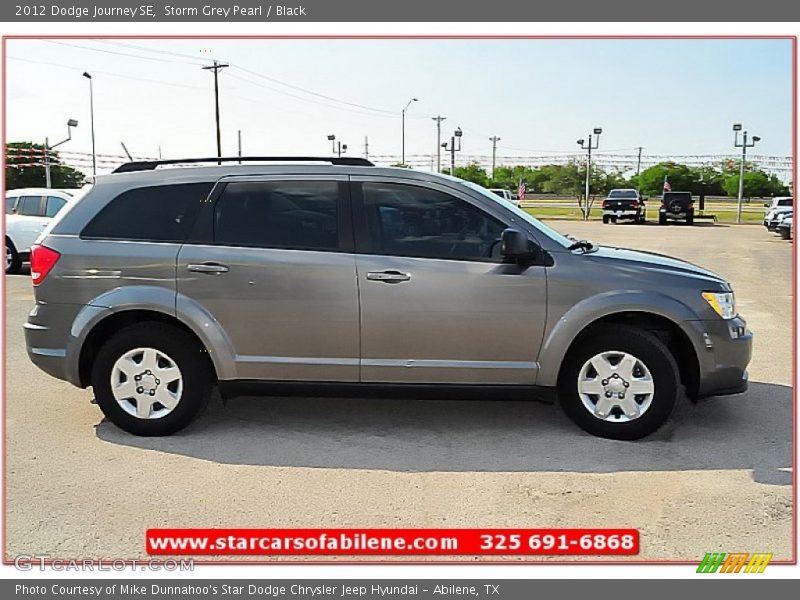 Storm Grey Pearl / Black 2012 Dodge Journey SE