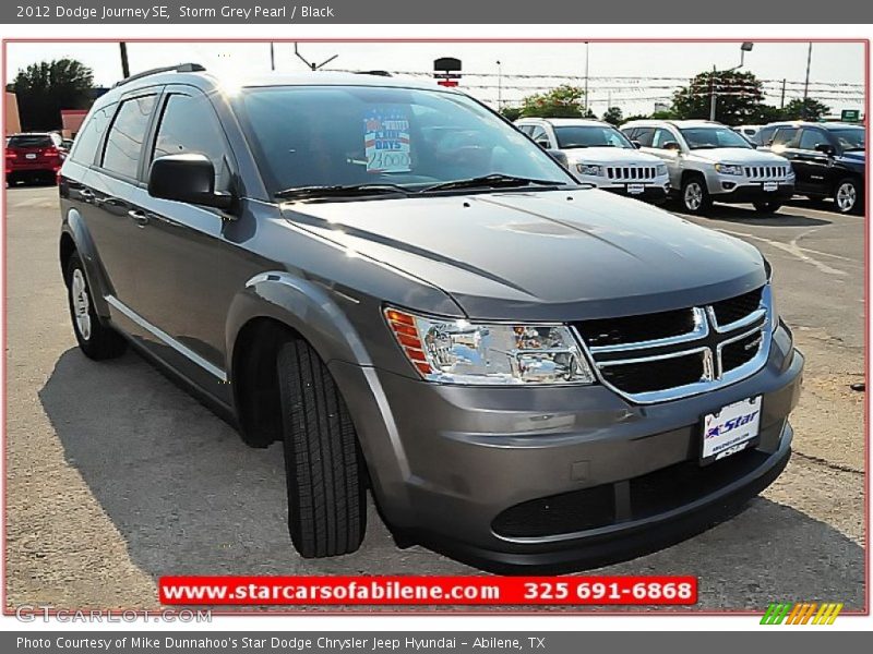 Storm Grey Pearl / Black 2012 Dodge Journey SE