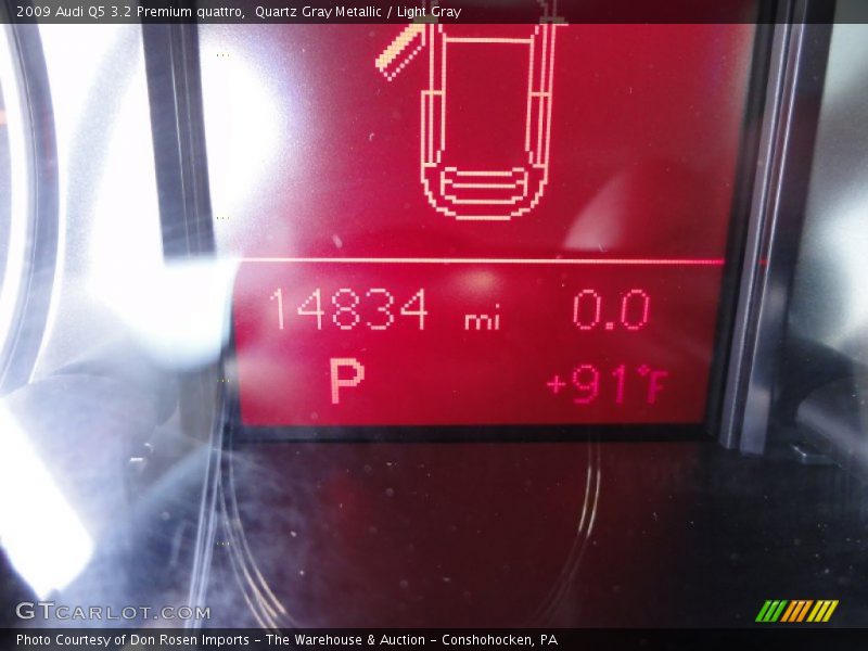 Quartz Gray Metallic / Light Gray 2009 Audi Q5 3.2 Premium quattro