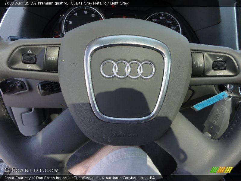 Quartz Gray Metallic / Light Gray 2009 Audi Q5 3.2 Premium quattro