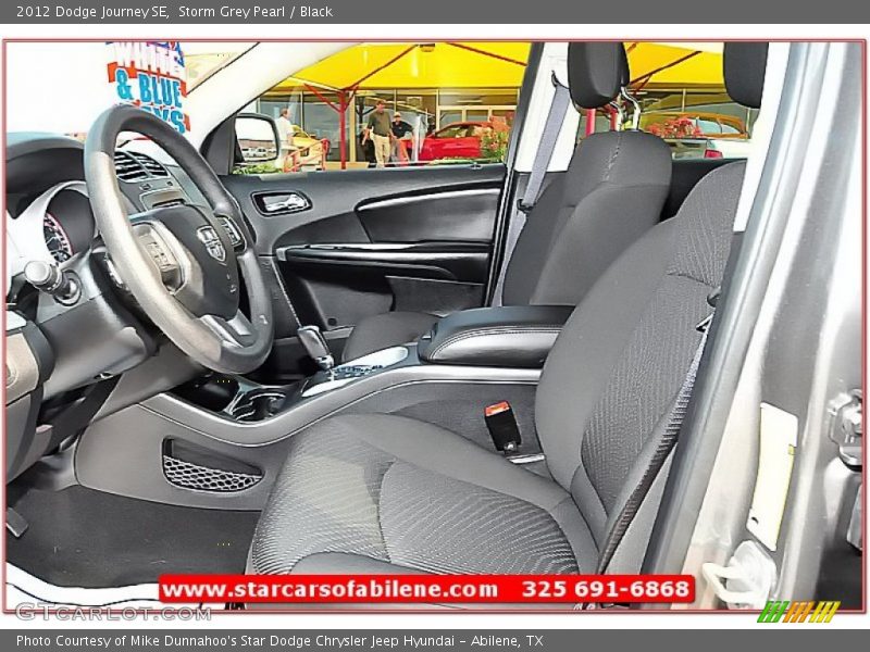 Storm Grey Pearl / Black 2012 Dodge Journey SE