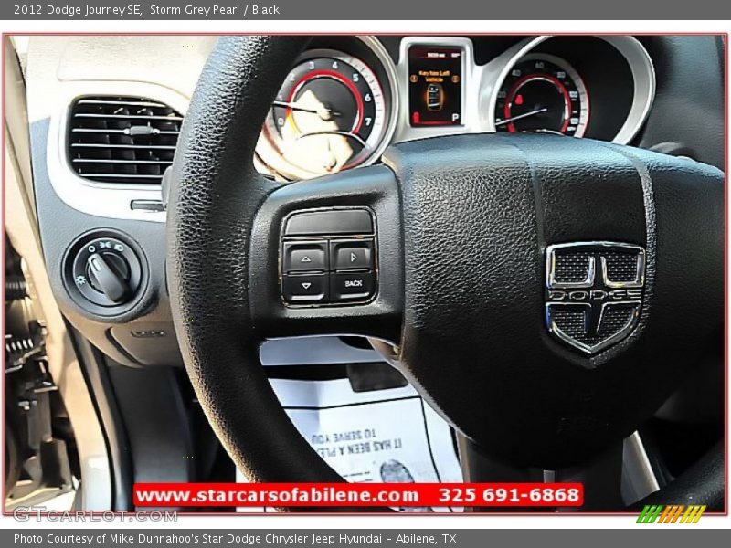 Storm Grey Pearl / Black 2012 Dodge Journey SE