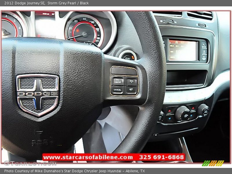 Storm Grey Pearl / Black 2012 Dodge Journey SE