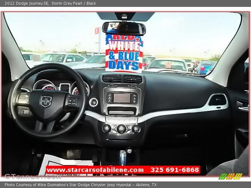 Storm Grey Pearl / Black 2012 Dodge Journey SE