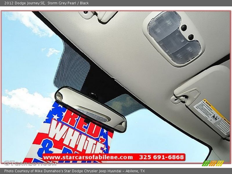 Storm Grey Pearl / Black 2012 Dodge Journey SE
