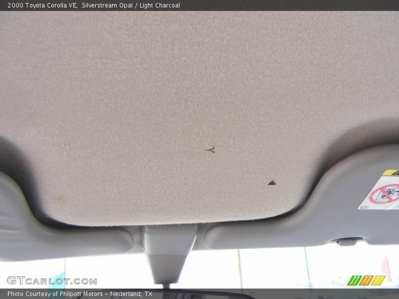 Silverstream Opal / Light Charcoal 2000 Toyota Corolla VE