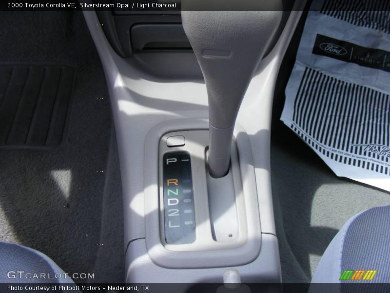 Silverstream Opal / Light Charcoal 2000 Toyota Corolla VE