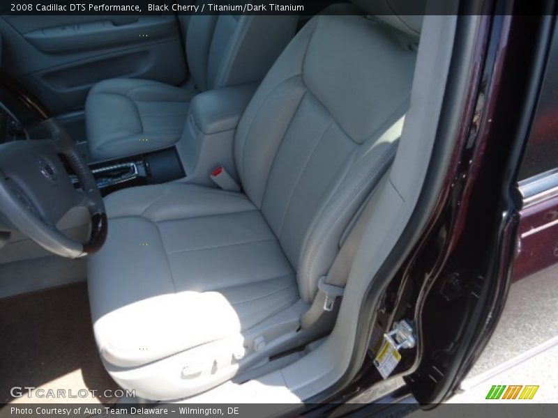 Black Cherry / Titanium/Dark Titanium 2008 Cadillac DTS Performance