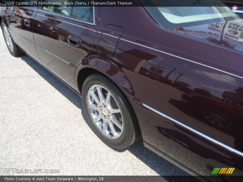 Black Cherry / Titanium/Dark Titanium 2008 Cadillac DTS Performance
