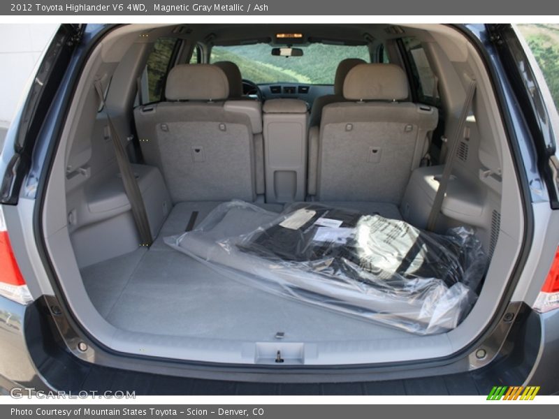 Magnetic Gray Metallic / Ash 2012 Toyota Highlander V6 4WD