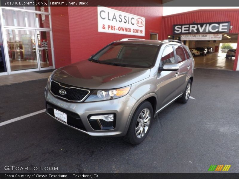 Titanium Silver / Black 2013 Kia Sorento SX V6