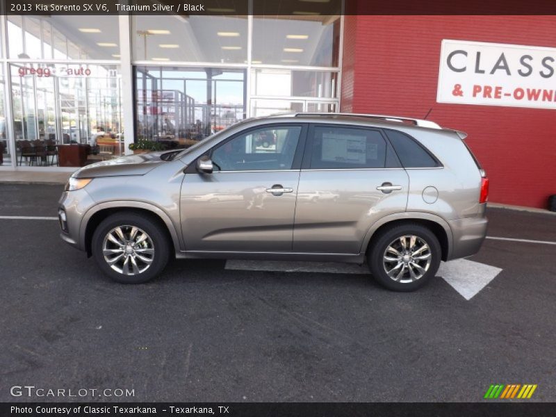 Titanium Silver / Black 2013 Kia Sorento SX V6