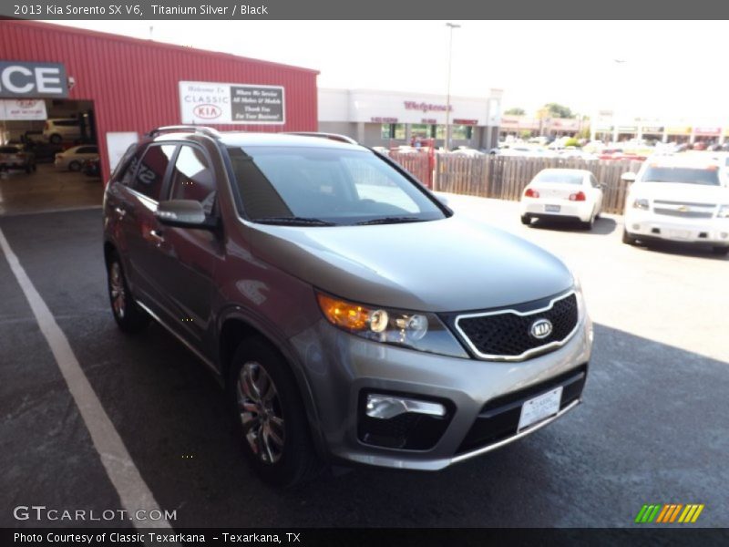 Titanium Silver / Black 2013 Kia Sorento SX V6