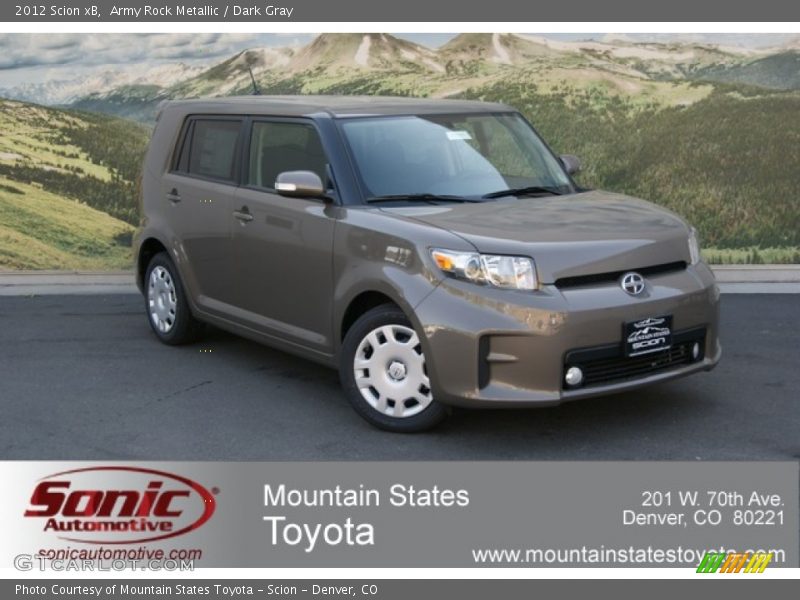 Army Rock Metallic / Dark Gray 2012 Scion xB