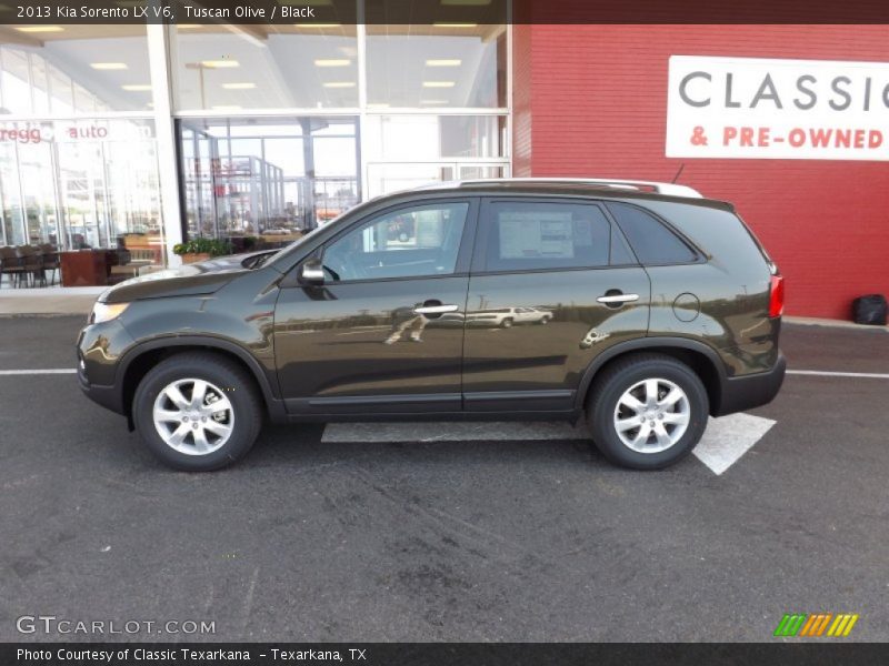 Tuscan Olive / Black 2013 Kia Sorento LX V6