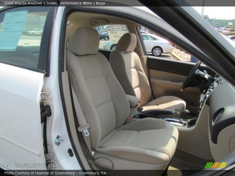 Performance White / Beige 2006 Mazda MAZDA6 s Sedan