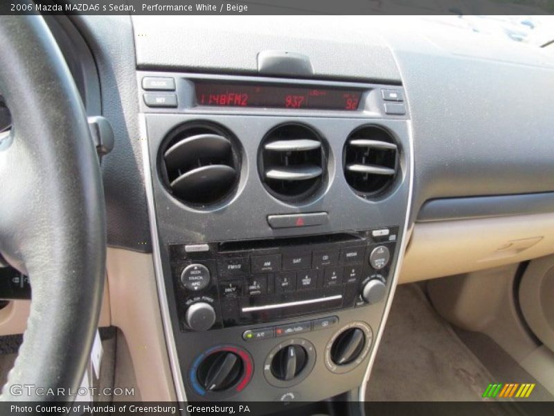 Performance White / Beige 2006 Mazda MAZDA6 s Sedan