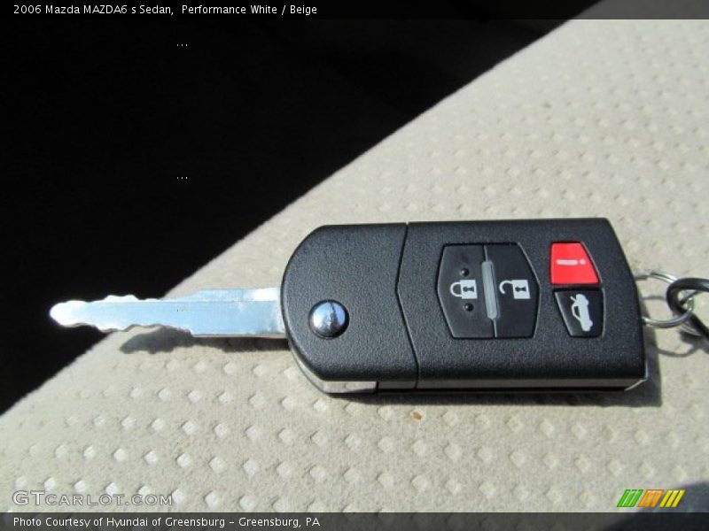 Performance White / Beige 2006 Mazda MAZDA6 s Sedan