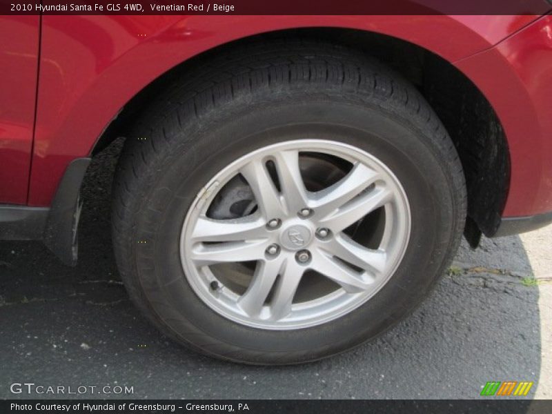 Venetian Red / Beige 2010 Hyundai Santa Fe GLS 4WD