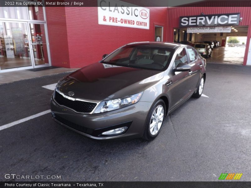 Metal Bronze / Beige 2012 Kia Optima EX