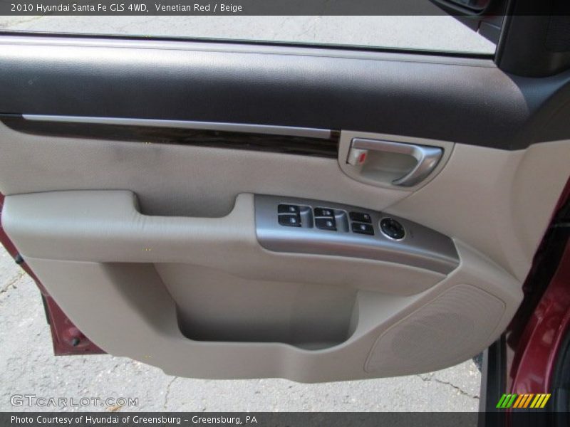 Venetian Red / Beige 2010 Hyundai Santa Fe GLS 4WD