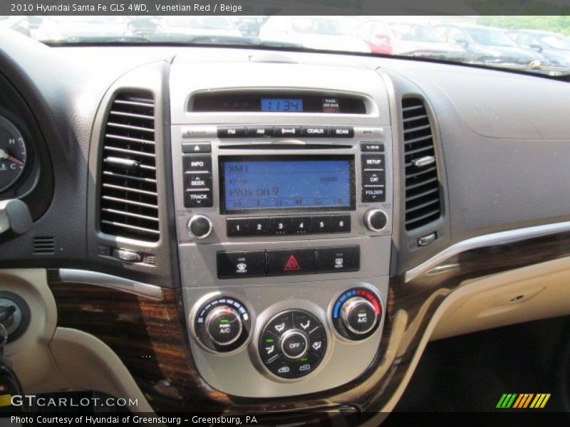 Venetian Red / Beige 2010 Hyundai Santa Fe GLS 4WD