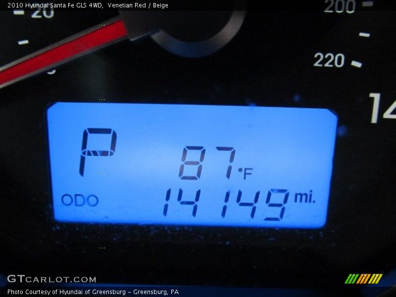 Venetian Red / Beige 2010 Hyundai Santa Fe GLS 4WD
