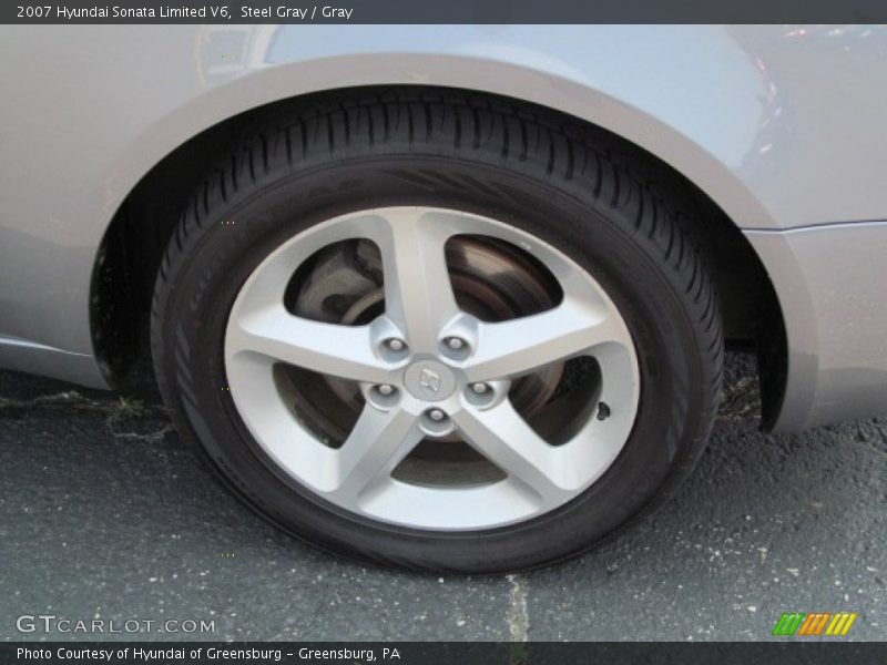 Steel Gray / Gray 2007 Hyundai Sonata Limited V6