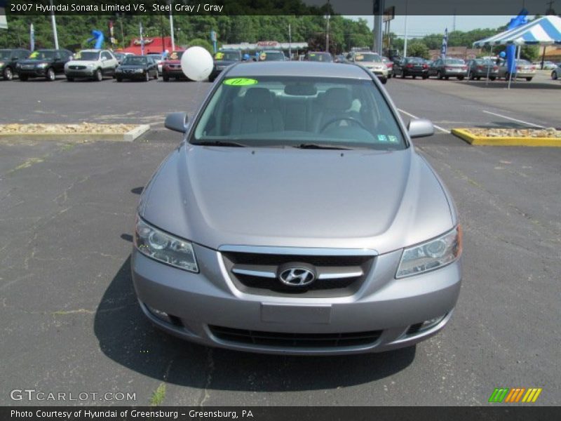 Steel Gray / Gray 2007 Hyundai Sonata Limited V6