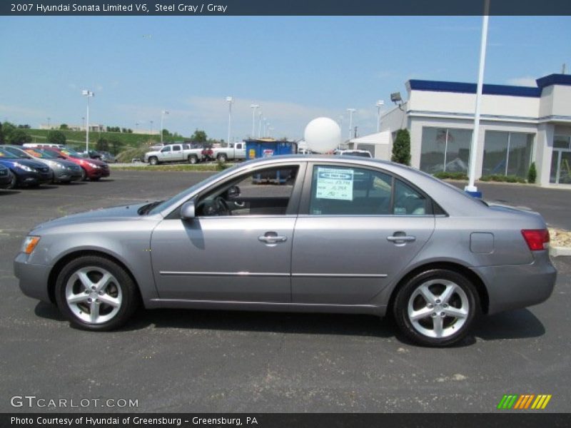 Steel Gray / Gray 2007 Hyundai Sonata Limited V6