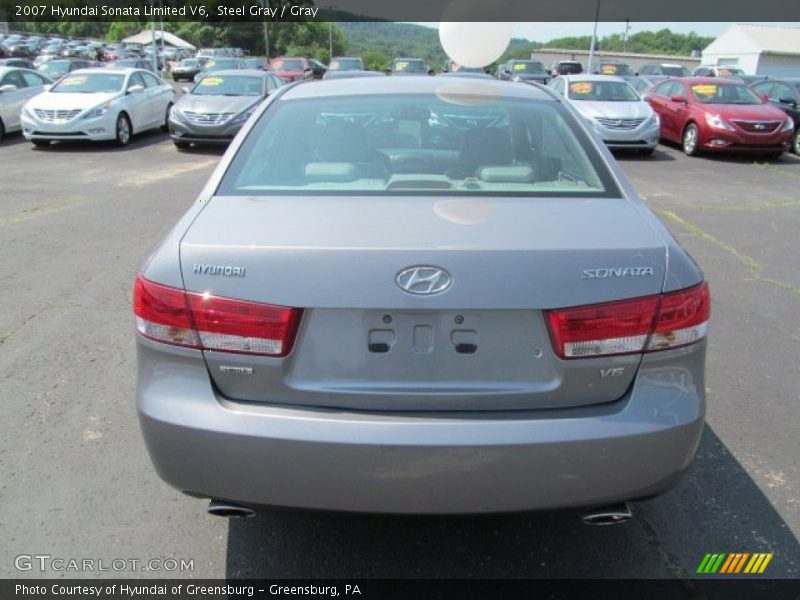 Steel Gray / Gray 2007 Hyundai Sonata Limited V6