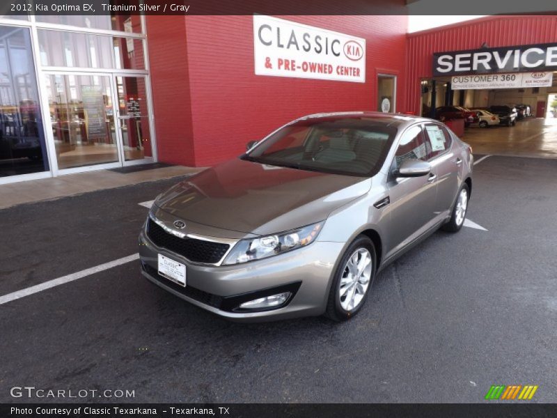 Titanium Silver / Gray 2012 Kia Optima EX