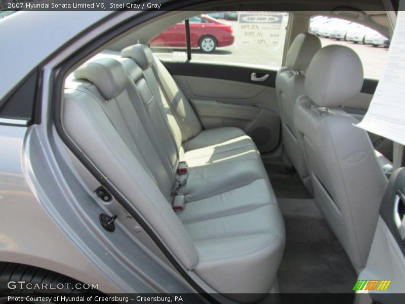 Steel Gray / Gray 2007 Hyundai Sonata Limited V6