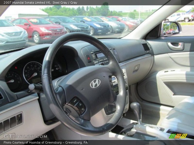 Steel Gray / Gray 2007 Hyundai Sonata Limited V6
