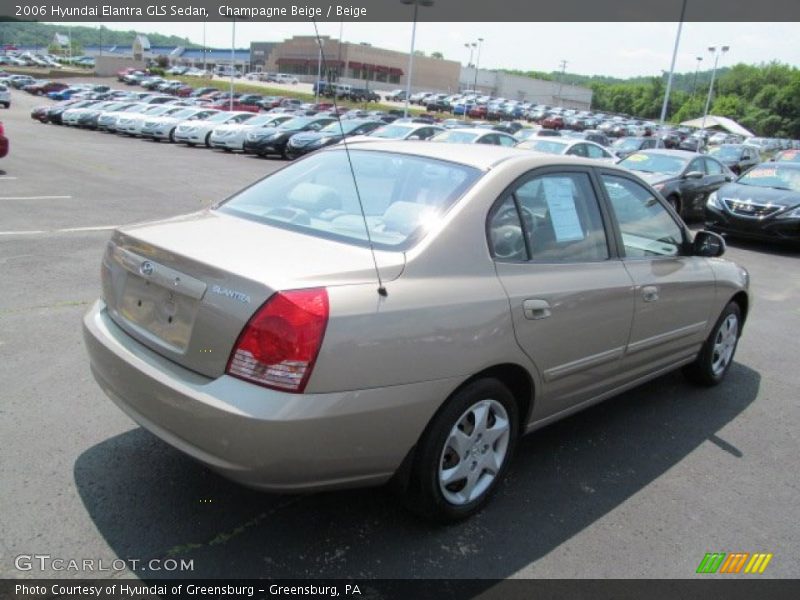 Champagne Beige / Beige 2006 Hyundai Elantra GLS Sedan
