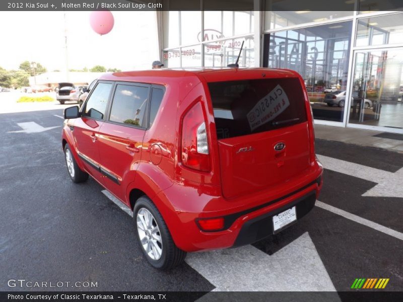 Molten Red / Black Soul Logo Cloth 2012 Kia Soul +