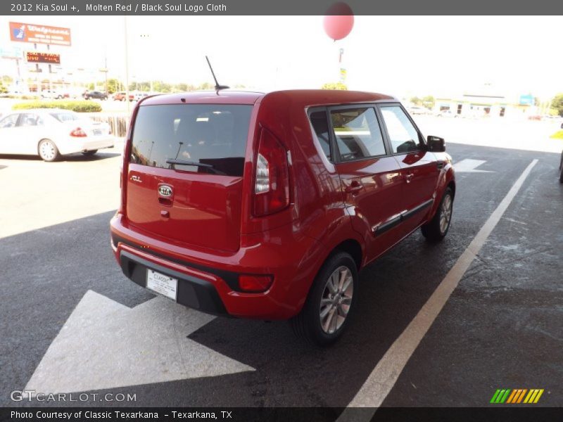 Molten Red / Black Soul Logo Cloth 2012 Kia Soul +