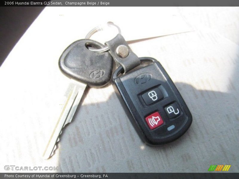 Champagne Beige / Beige 2006 Hyundai Elantra GLS Sedan
