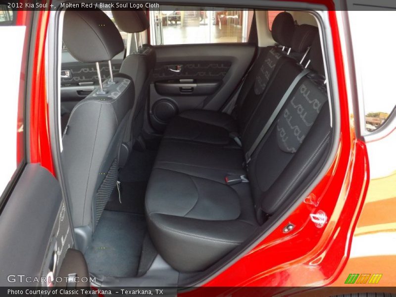 Molten Red / Black Soul Logo Cloth 2012 Kia Soul +