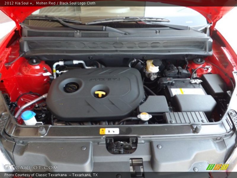 Molten Red / Black Soul Logo Cloth 2012 Kia Soul +